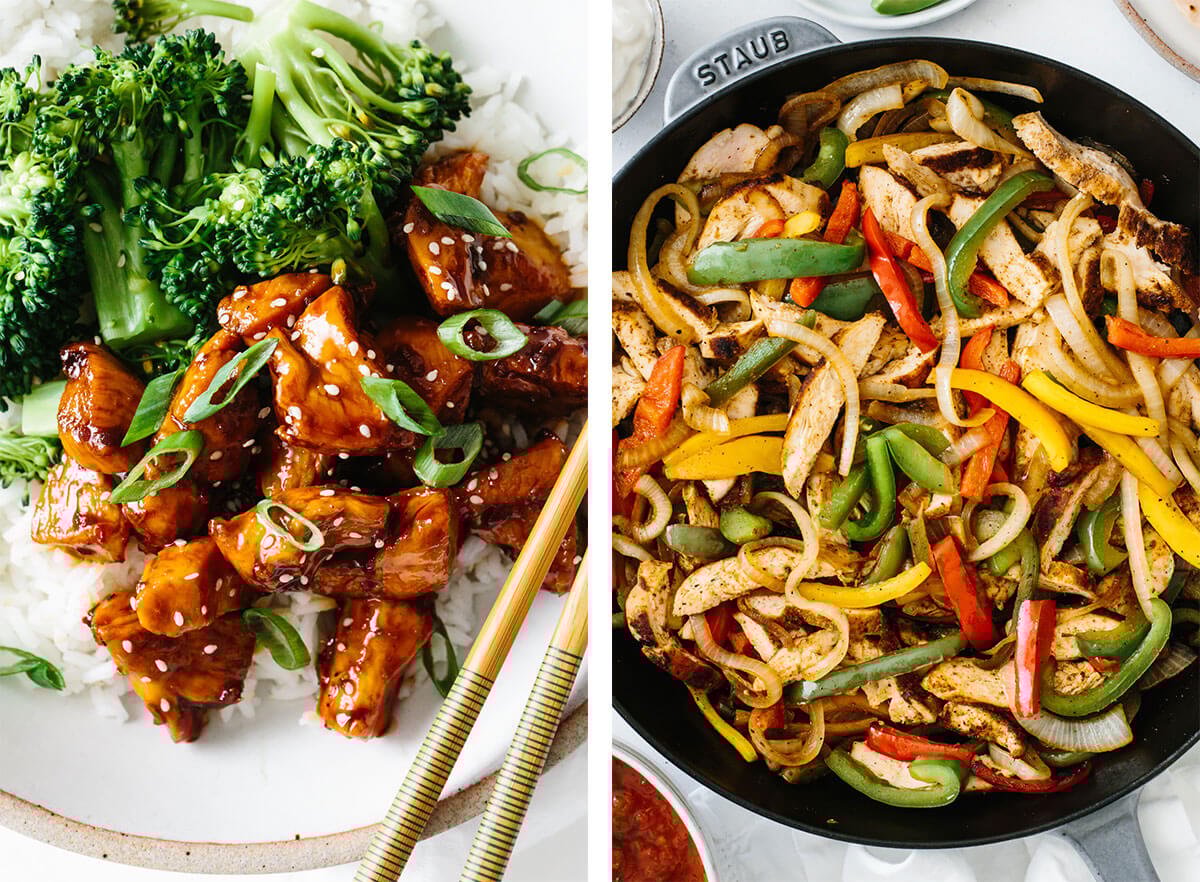The best chicken breast recipes that are easy and anything but boring! From grilled to baked chicken, you'll find tons of ideas in this list. Easy chicken breast recipes with teriyaki chicken and chicken fajitas