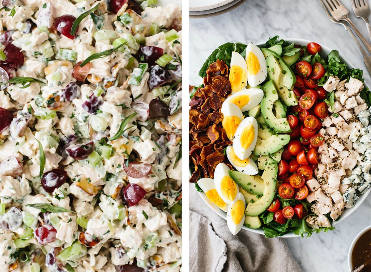 The best chicken breast recipes that are easy and anything but boring! From grilled to baked chicken, you'll find tons of ideas in this list. Chicken breast recipes with chicken salad and cobb salad.